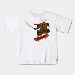 Skateboard samurai Kids T-Shirt